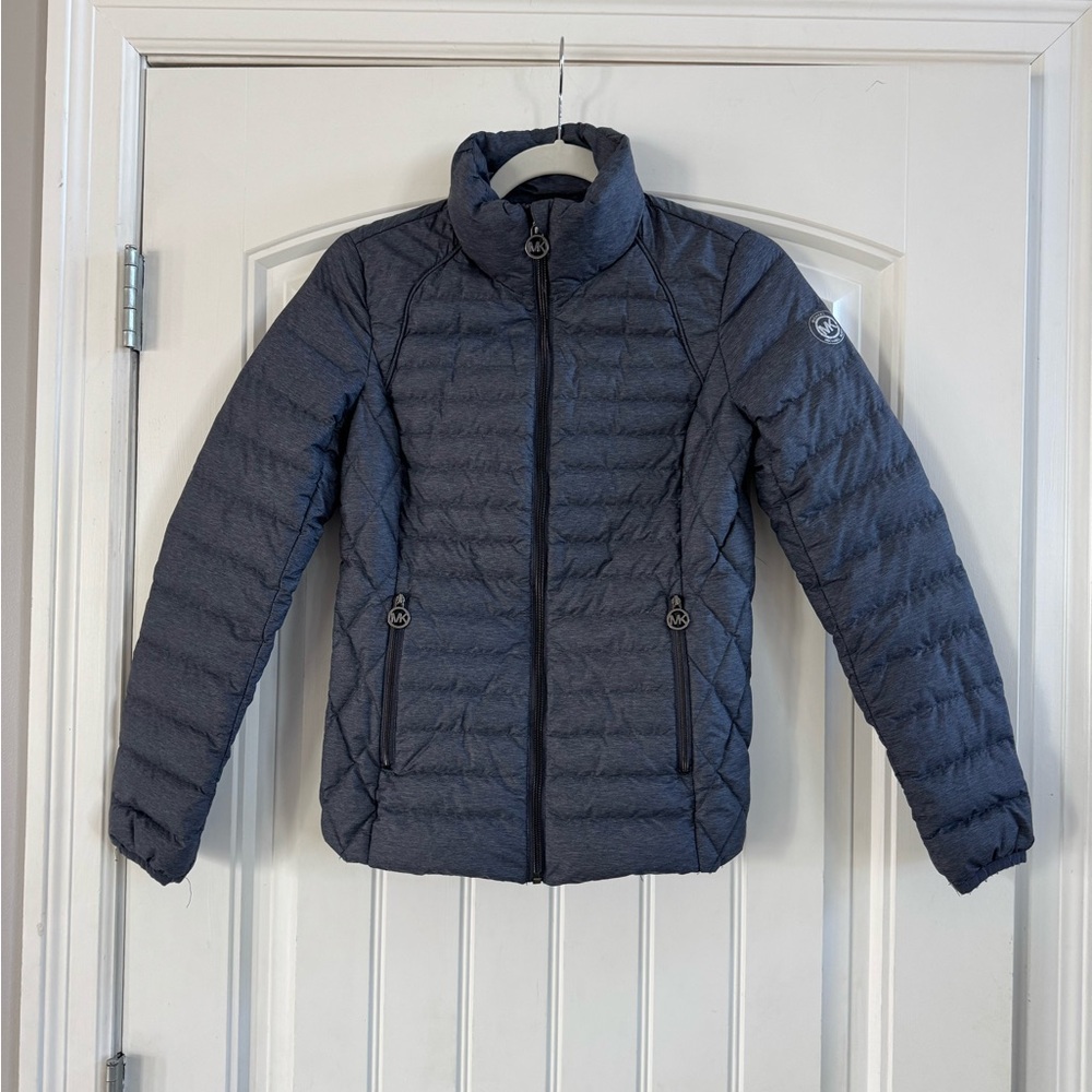 Michael Kors Dark Blue Puffer Jacket